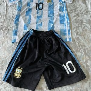 Boys 8-10 L (26) Messi Soccer kit